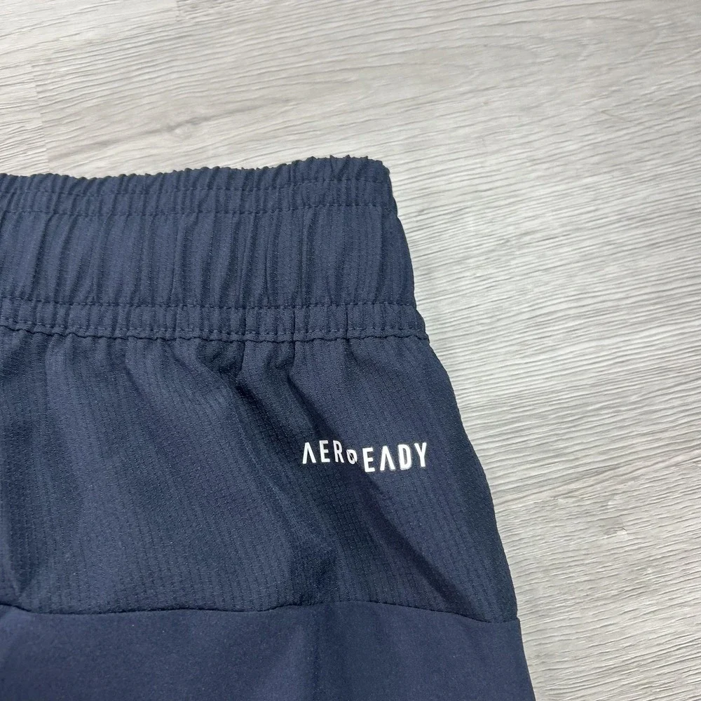 Adidas AEROREADY Track Pants Mens 2XL Blue Regular Fit Training Elastic IL1408